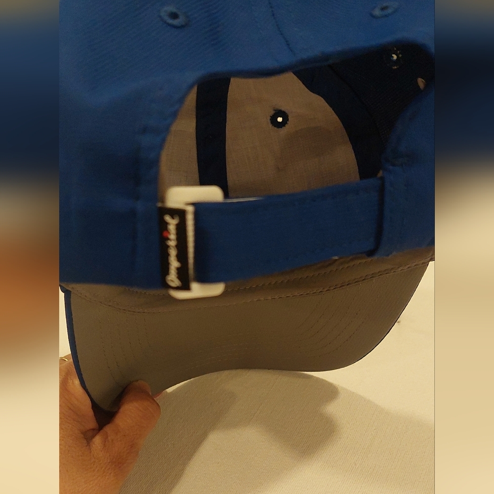 Navy Blue Structured Baseball Cap with Flag Patch - Picture 5 of 6